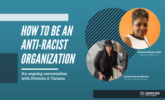 Banner for how to be an anti-racist organization